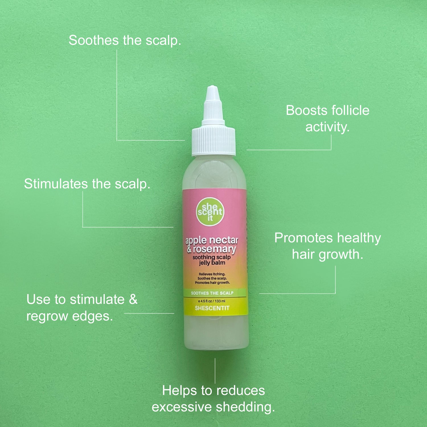 Apple Nectar & Rosemary Soothing Scalp Jelly Balm