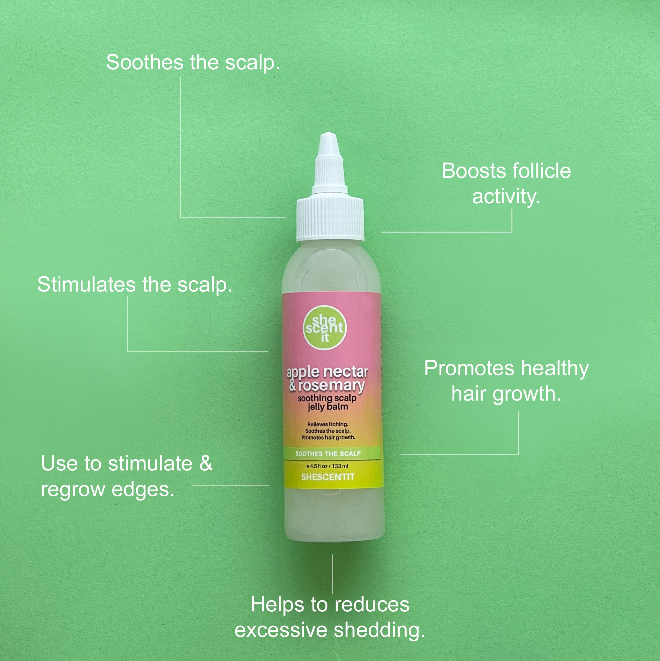 Apple Nectar & Rosemary Soothing Scalp Jelly Balm