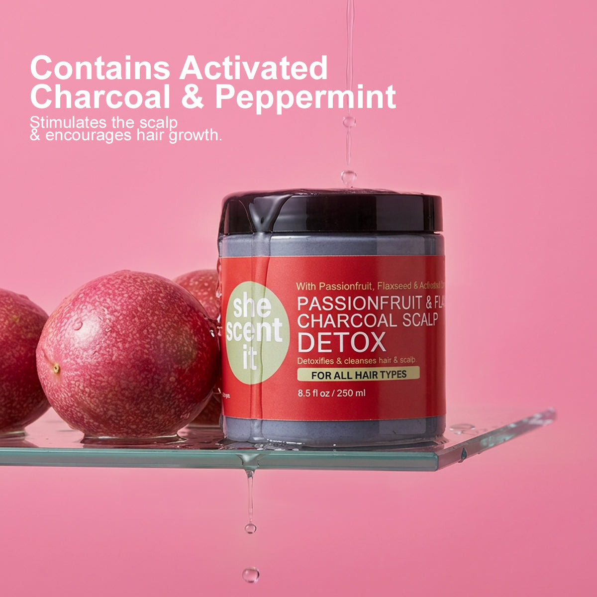 Passionfruit & Flax Charcoal Scalp Detox