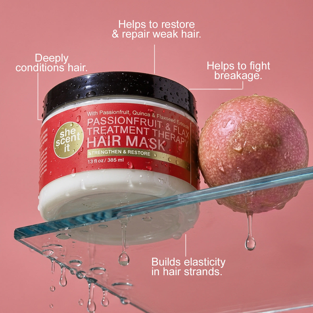 Passionfruit & Flax Treatment Therapy Hair Mask