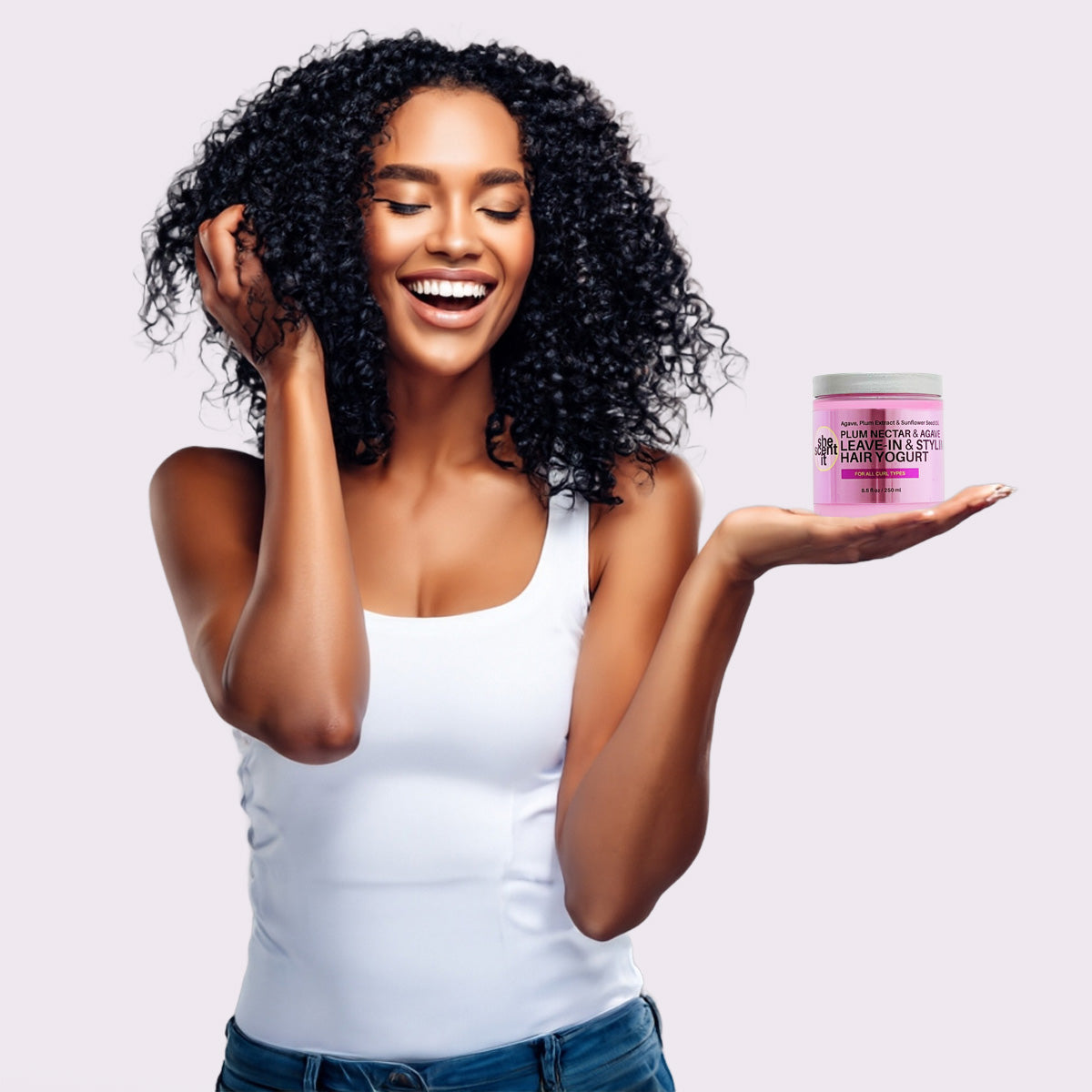 Plum Nectar & Agave Leave-In & Styling Yogurt