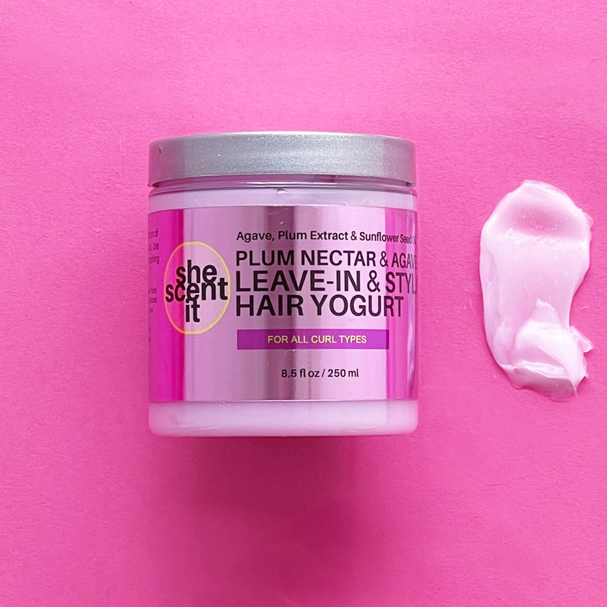 Plum Nectar & Agave Leave-In & Styling Yogurt