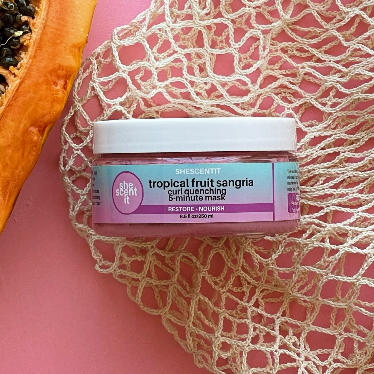 Tropical Fruit Sangria Curl Quenching 5-Minute Mask