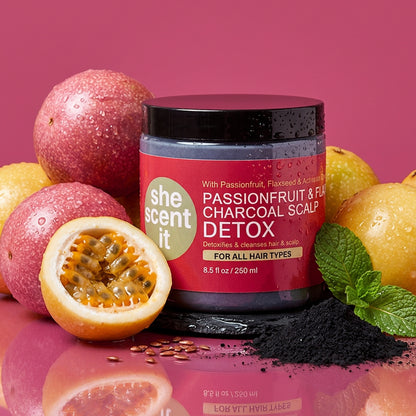 Passionfruit &amp; Flax Charcoal Scalp Detox
