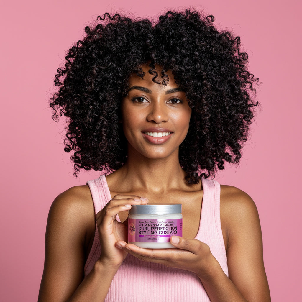 Plum Nectar &amp; Agave Curl Perfection Styling Custard