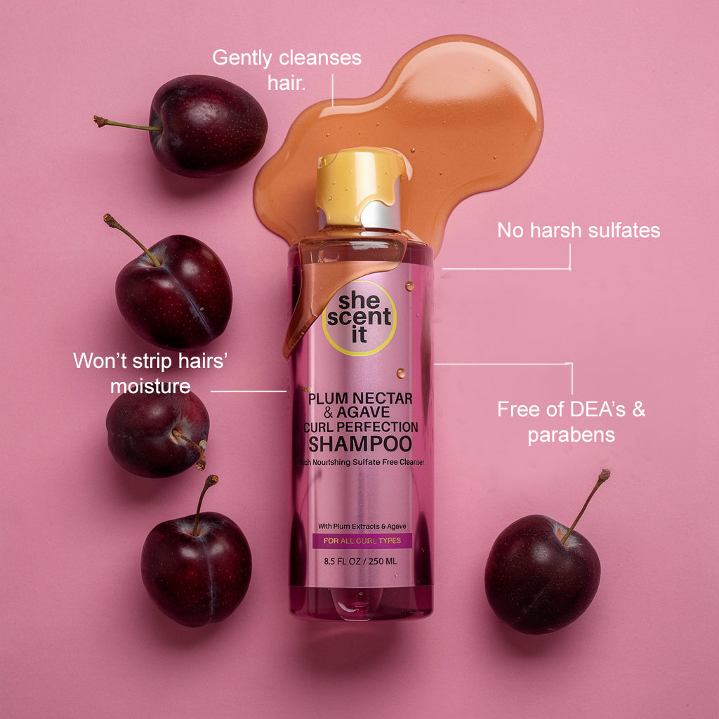 Plum Nectar &amp; Agave Curl Perfection Shampoo