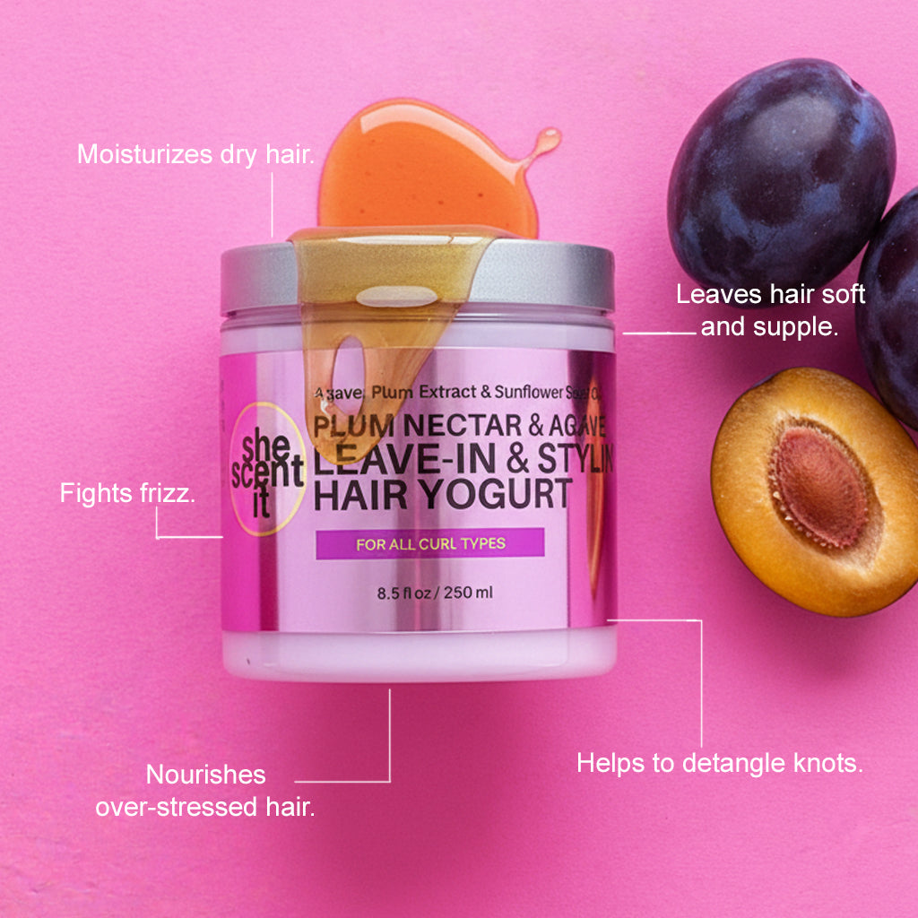 Plum Nectar &amp; Agave Leave-In &amp; Styling Yogurt